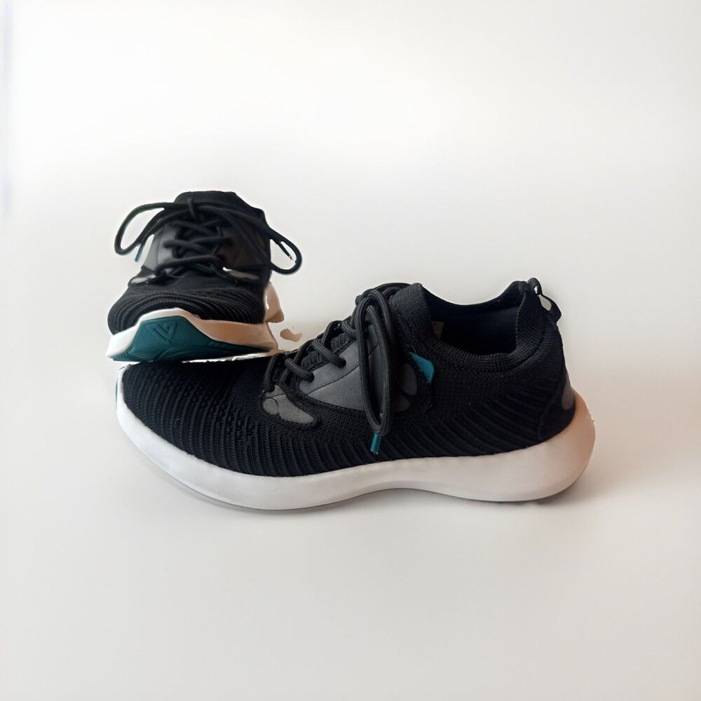 Vessi Shoes Womens Size 8 Black Mesh Sneaker Lace Up Casual EVERYDAY 2.0